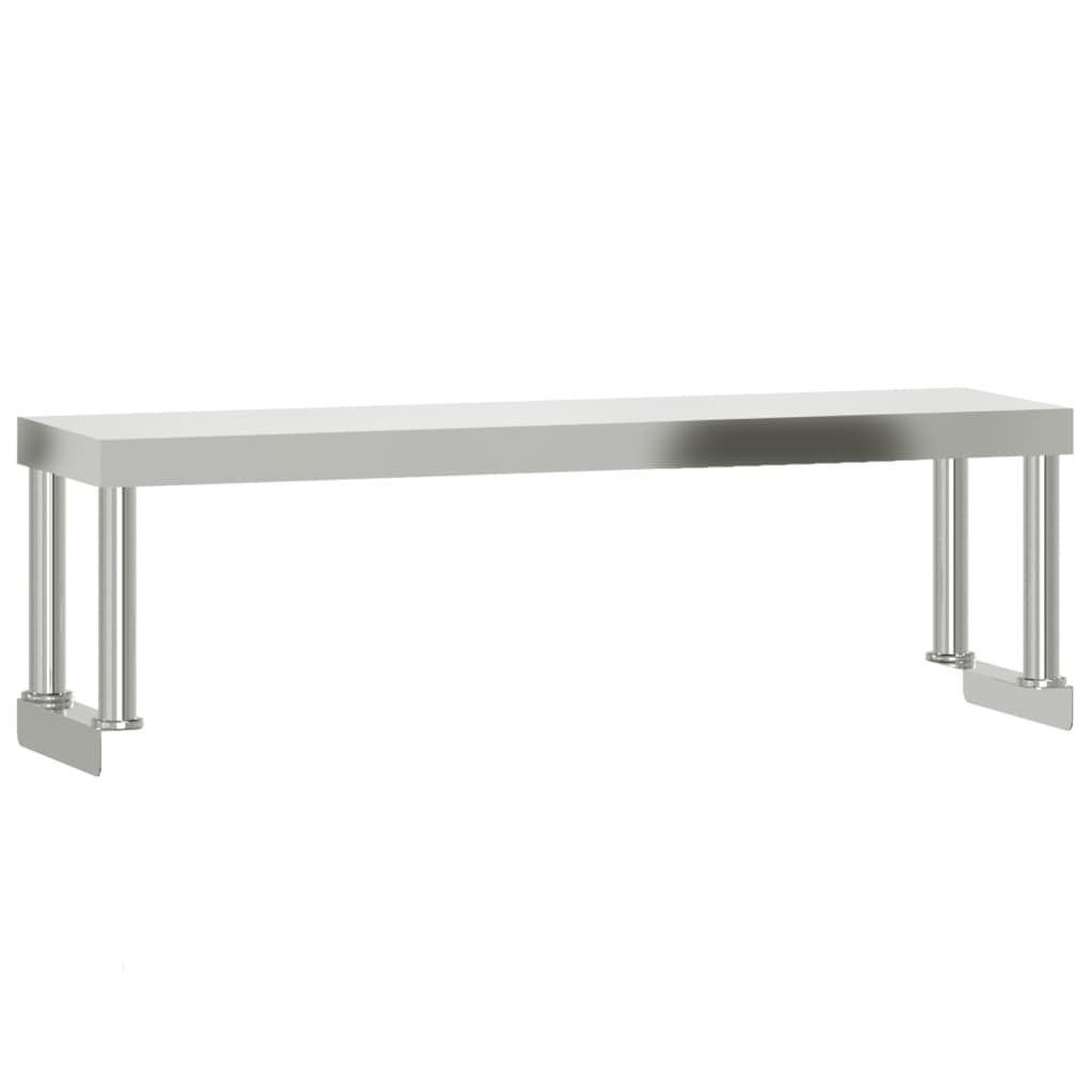 Vidaxx forhøjelse til arbejdsbord 110x30x35 cm rustfrit stål