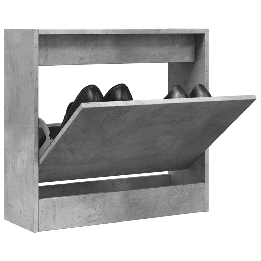 Vidaxx skoskab 60x21x57 cm konstrueret træ betongrå