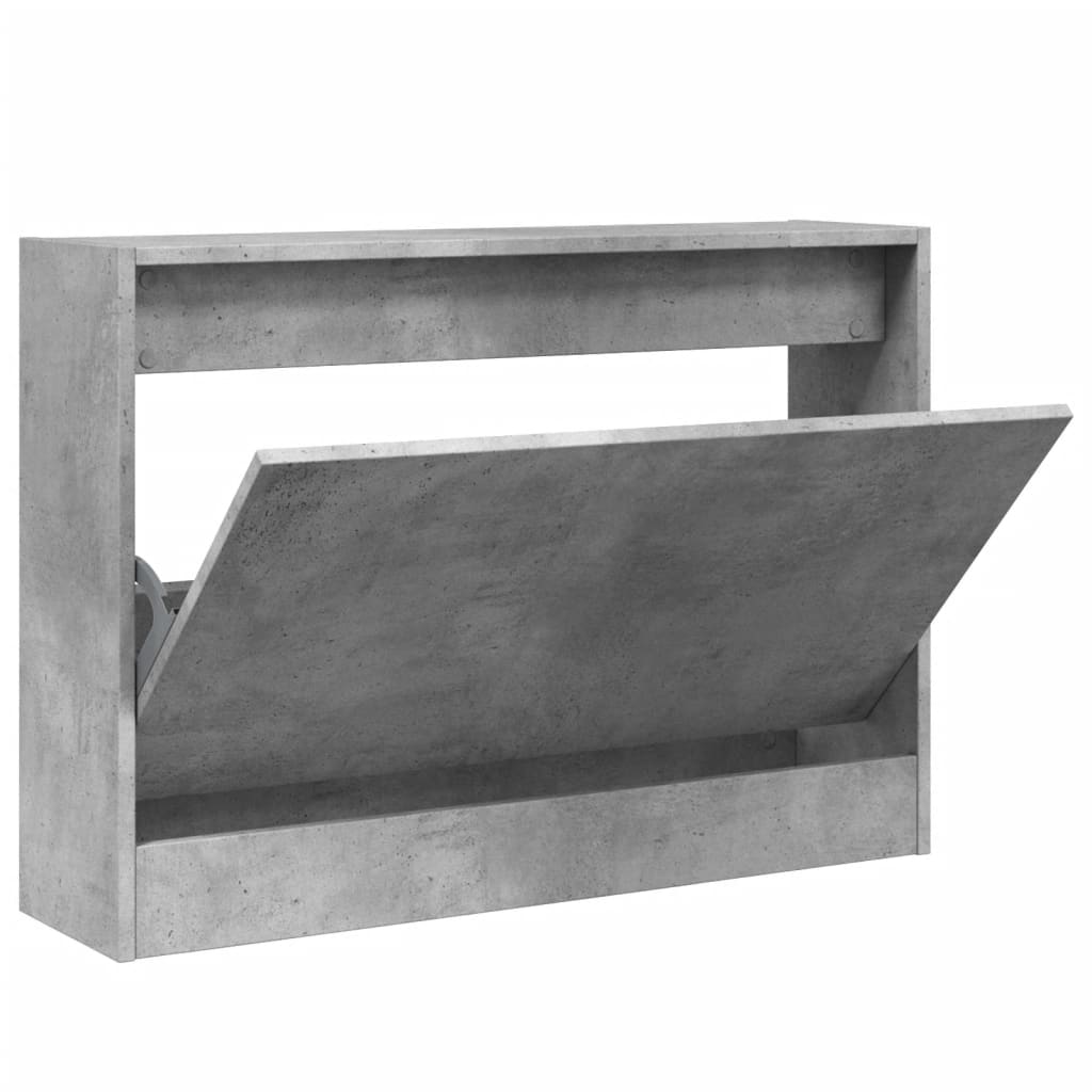 Vidaxx skoskab 80x21x57 cm konstrueret træ betongrå