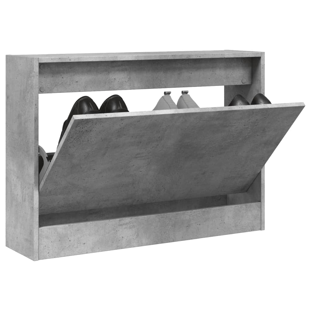 Vidaxx skoskab 80x21x57 cm konstrueret træ betongrå