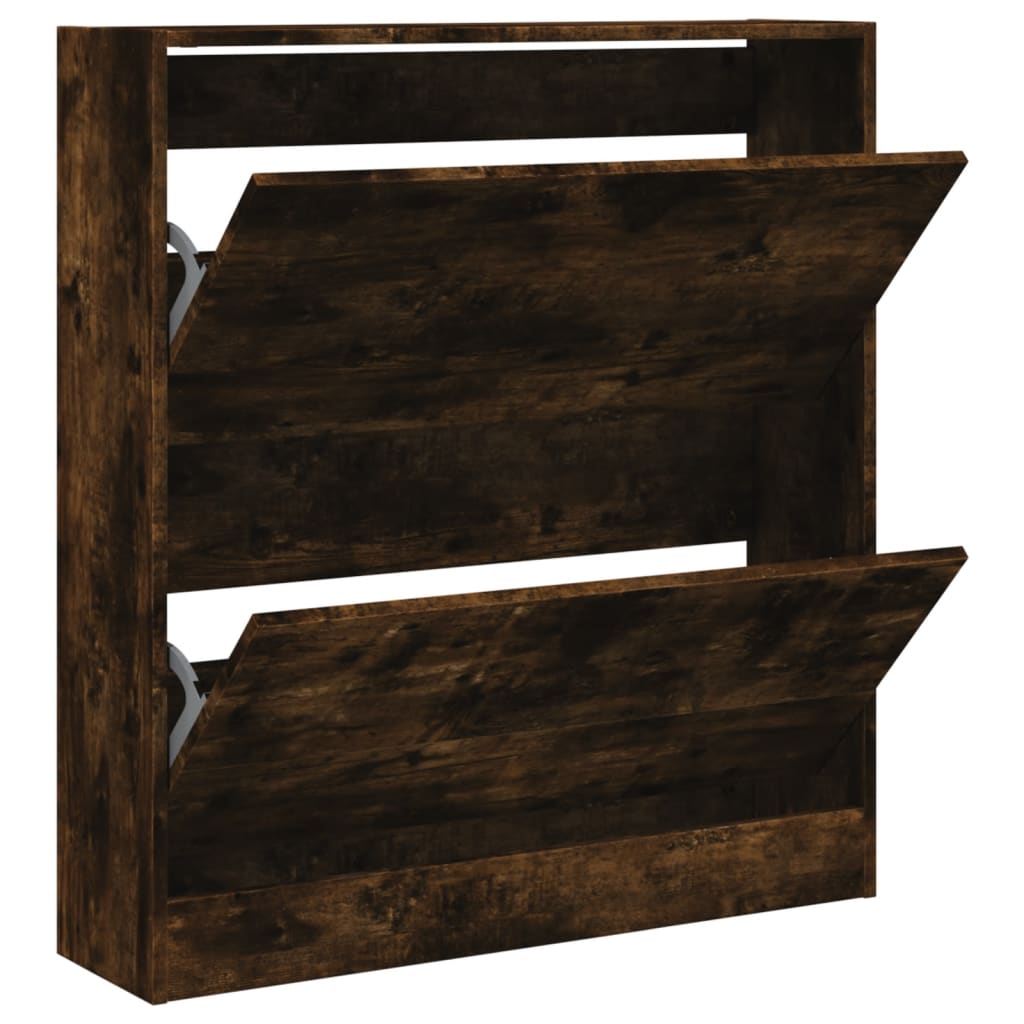 Vidaxx skoskab 80x21x87,5 cm forarbejdet træ, røget eg