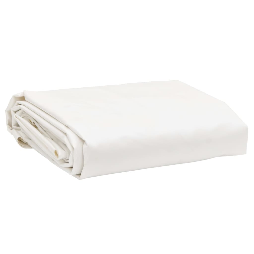 Vidaxl presenning 650 g m² ø 3 m hvid
