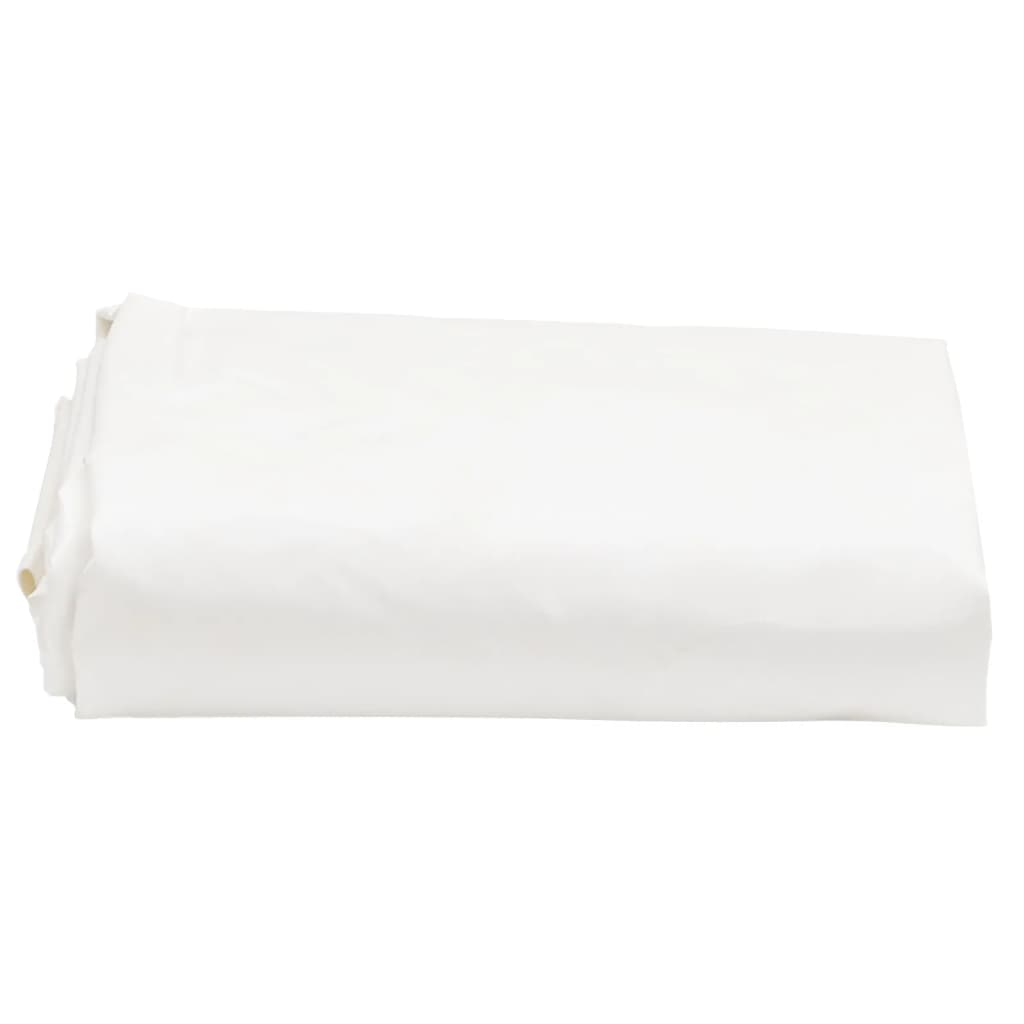 Vidaxl presenning 650 g m² ø 3 m hvid