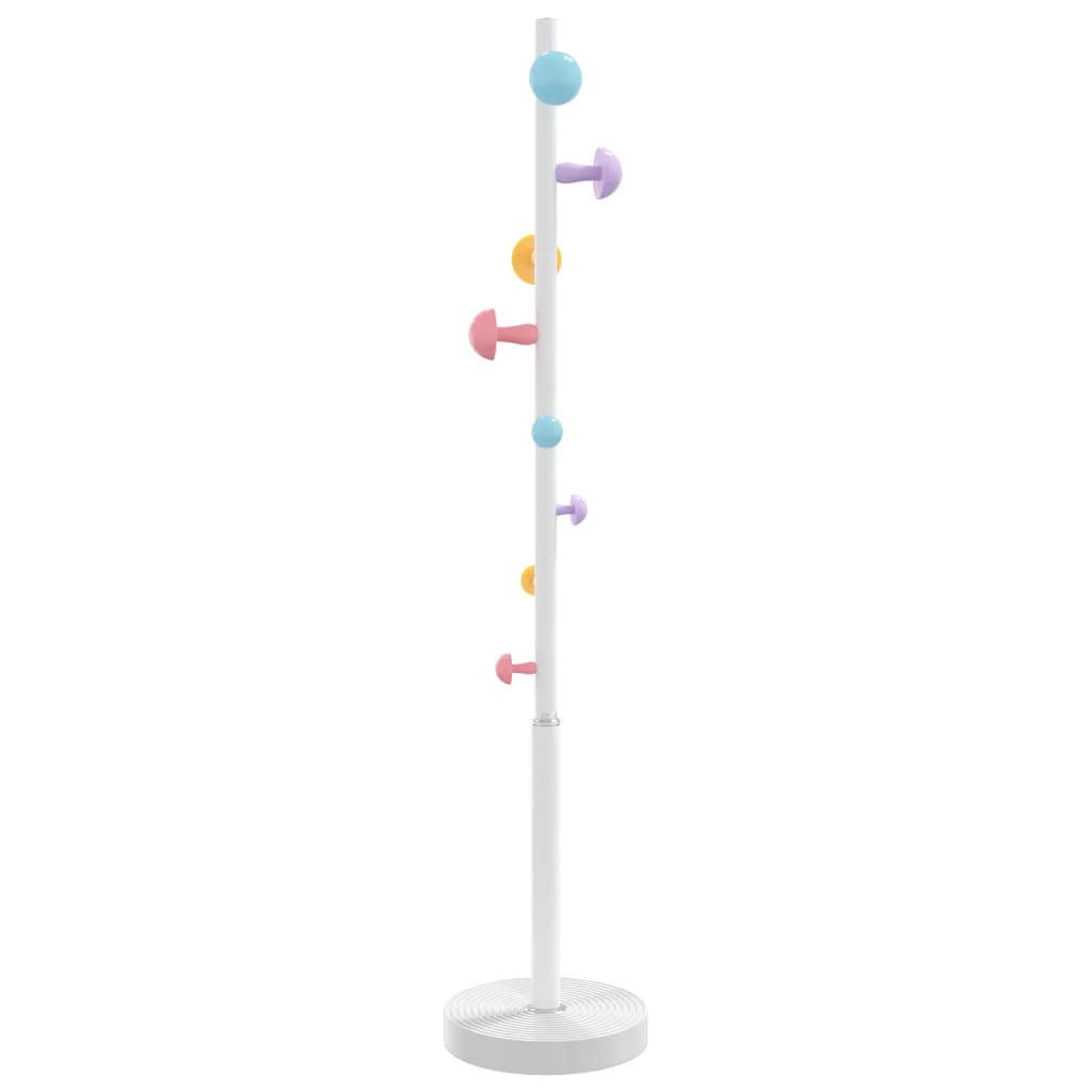 VidaXL knagerække 172 cm pulverlakeret jernhvid