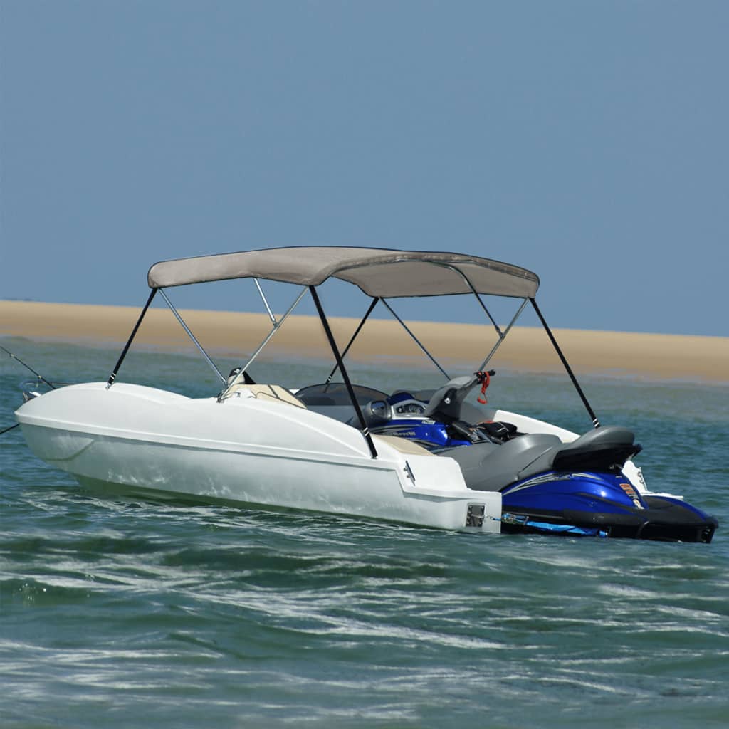 VidaXL bimini top 3 buer 183x196x137 cm grå
