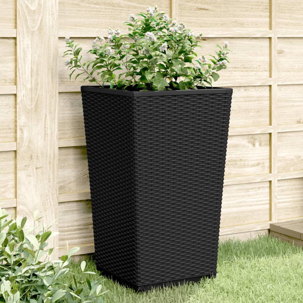 Vidaxx plantekasser 4 stk 32,5x32,5x57 cm polypropylen sort