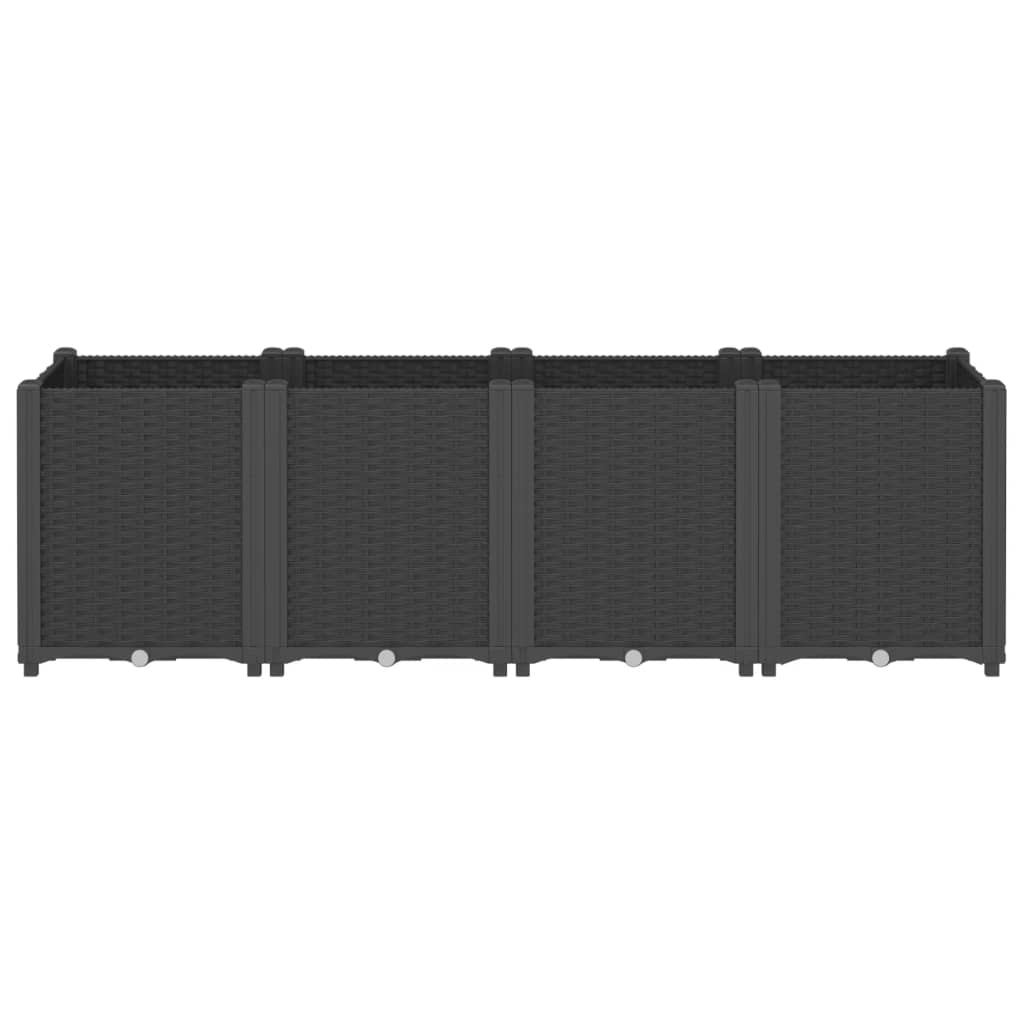Vidaxx plantekasse 160x40x53 cm polypropylen sort