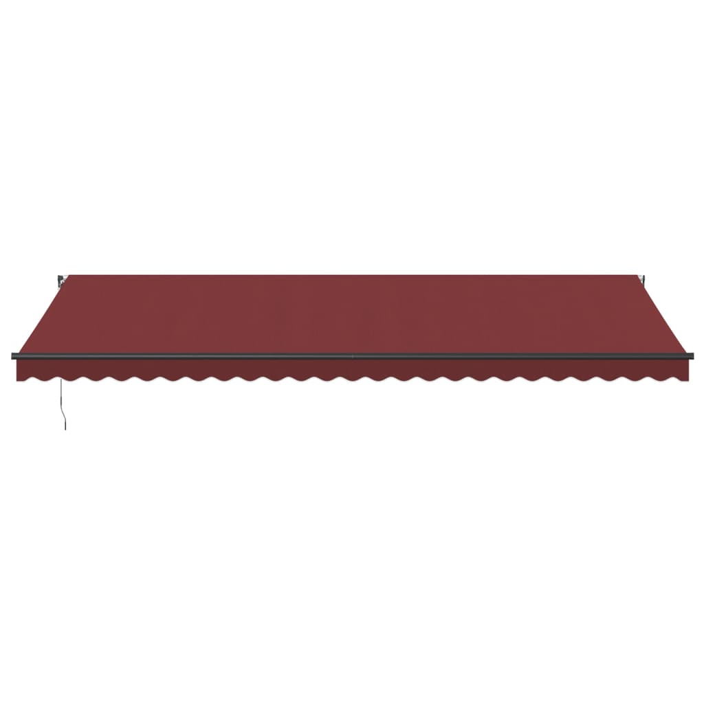 VidaXL Manuelt udtrækbart fortelt 600x350 cm bordeaux