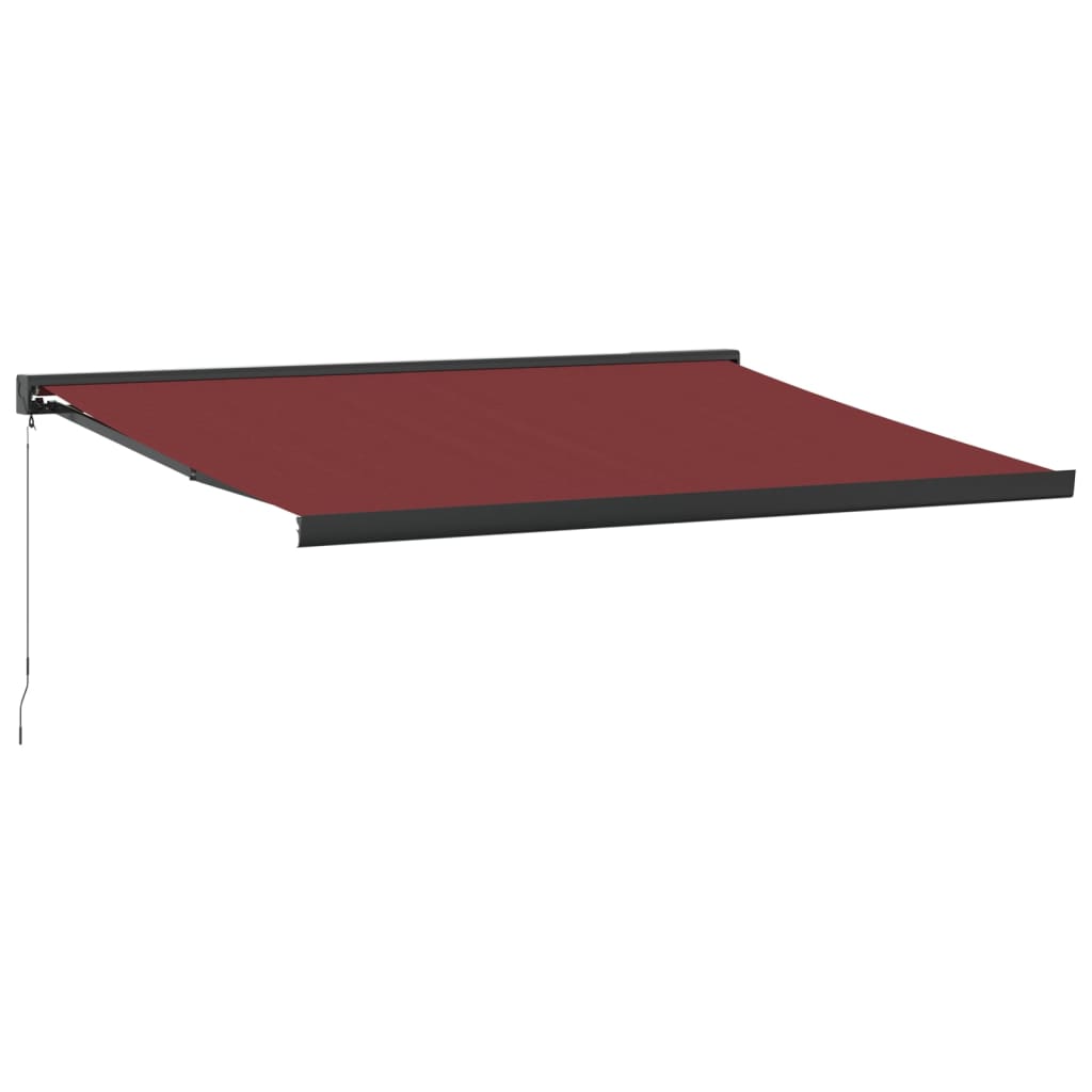 VidaXL Manuelt udtrækbart fortelt 450x300 cm bordeaux