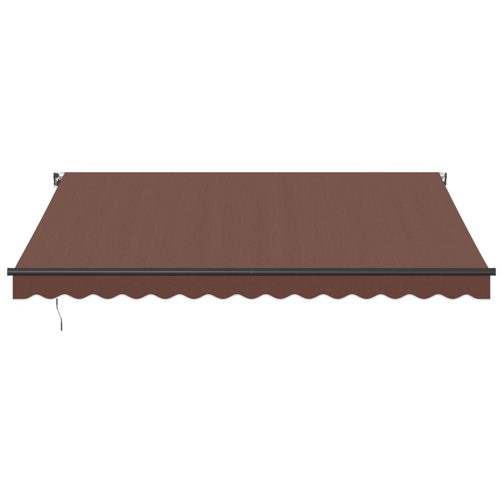 VidaXL Markise manuelt udtrækbart 400x350 cm brun