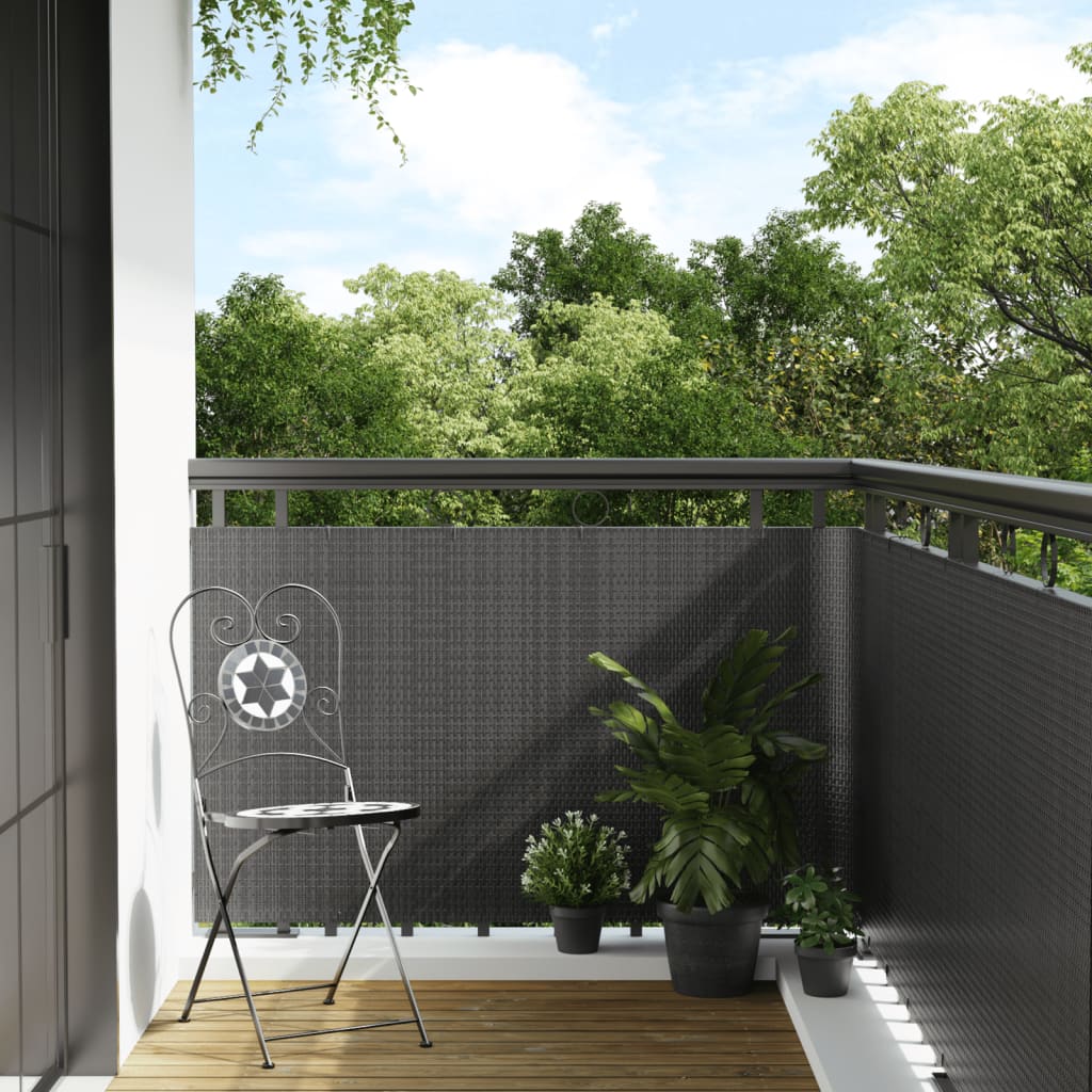 Vidaxx altanskærm 300x80 cm polyrattan antracit
