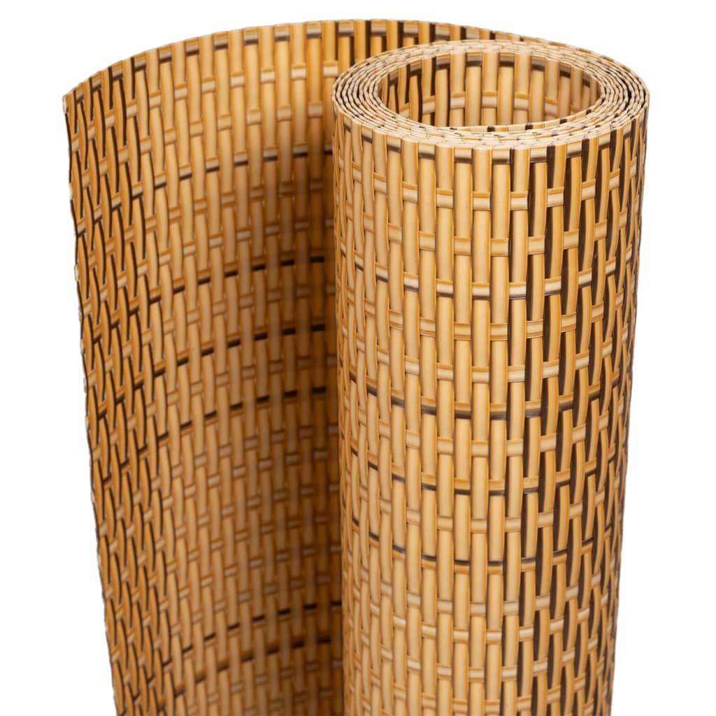 Vidaxx altanskærm 500x80 cm polyrattan lysebrun