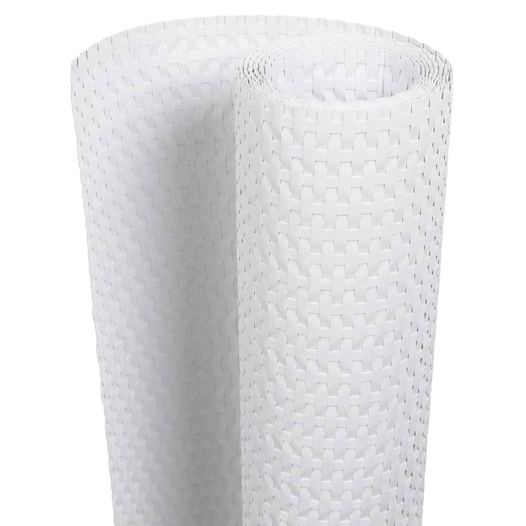 Vidaxx altanskærm 1000x100 cm polyrattan hvid