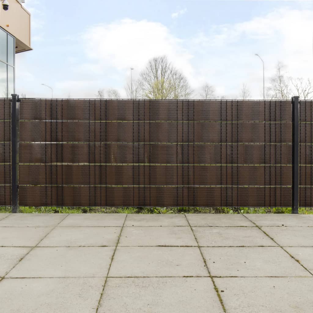 Vidaxx altanskærme 10 stk 255x19 cm polyrattan brun og sort