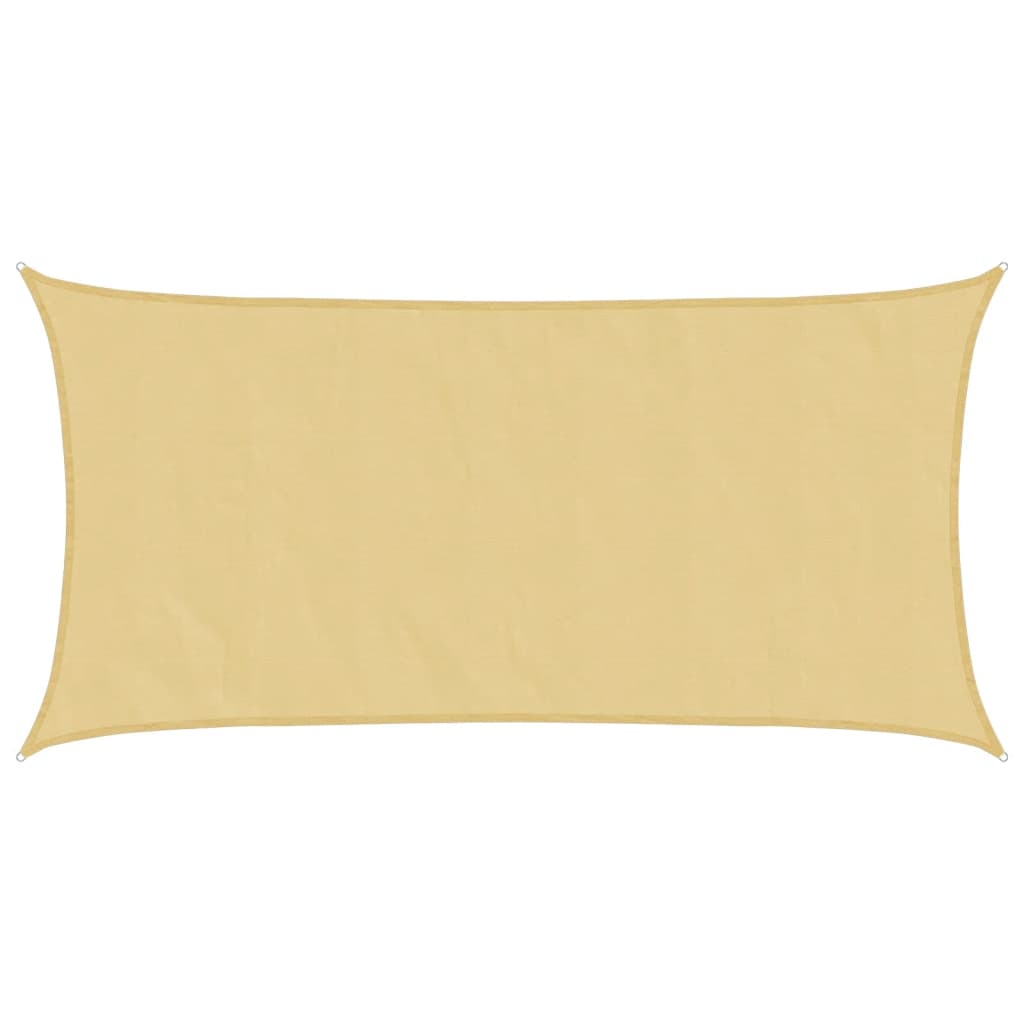 Vidaxl solsejl 4x2 m 100% polyester oxford sandfarvet
