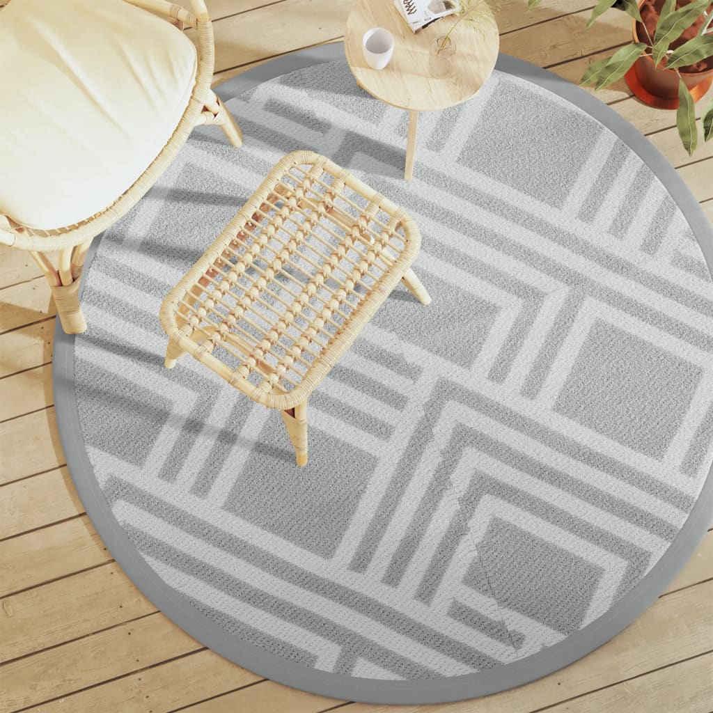 Vidaxx udendørs tæppe arakil ø160 cm polypropylen grå