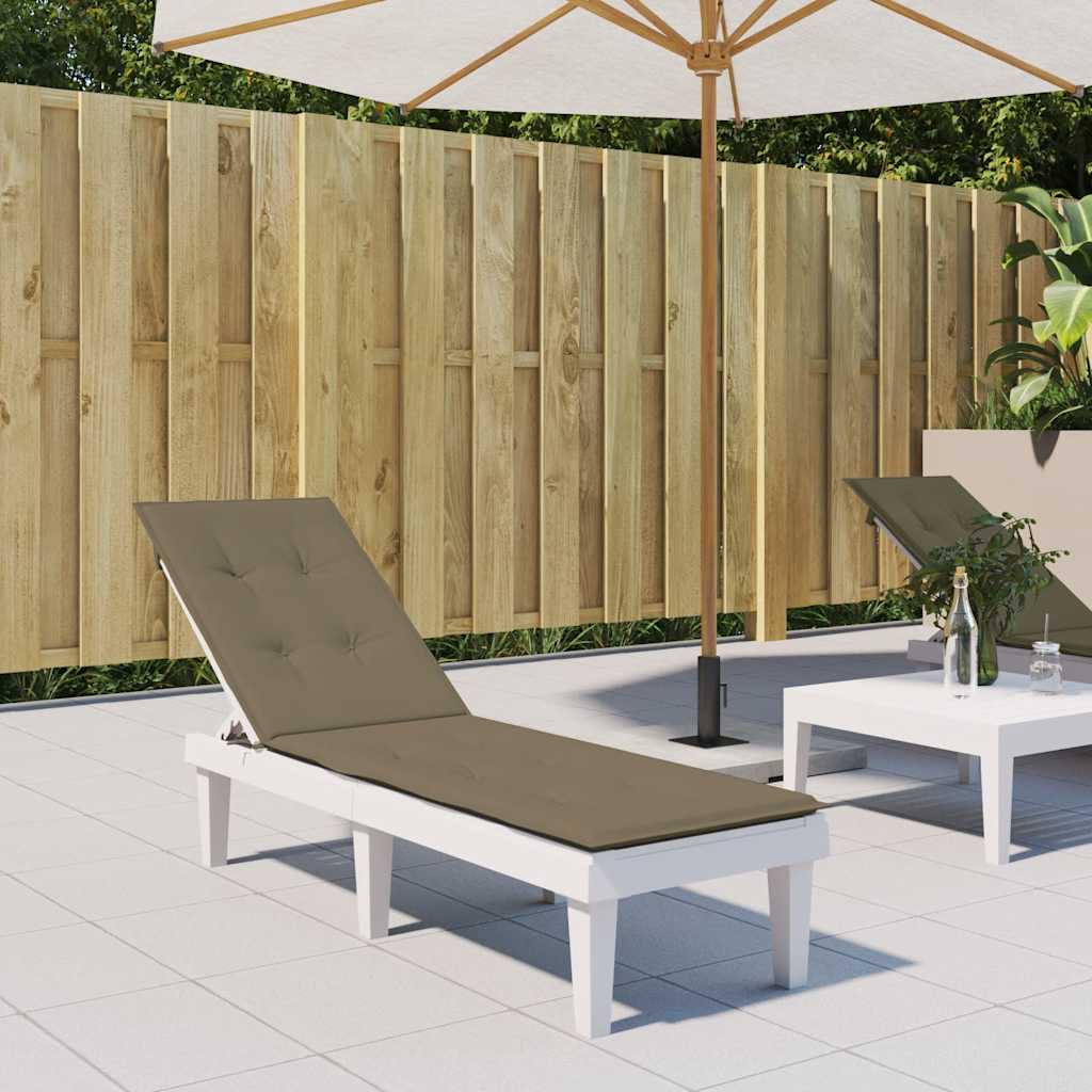 Vidaxx terrassestolehynde (75+105) x 50 x 4 cm stof meleret taupe