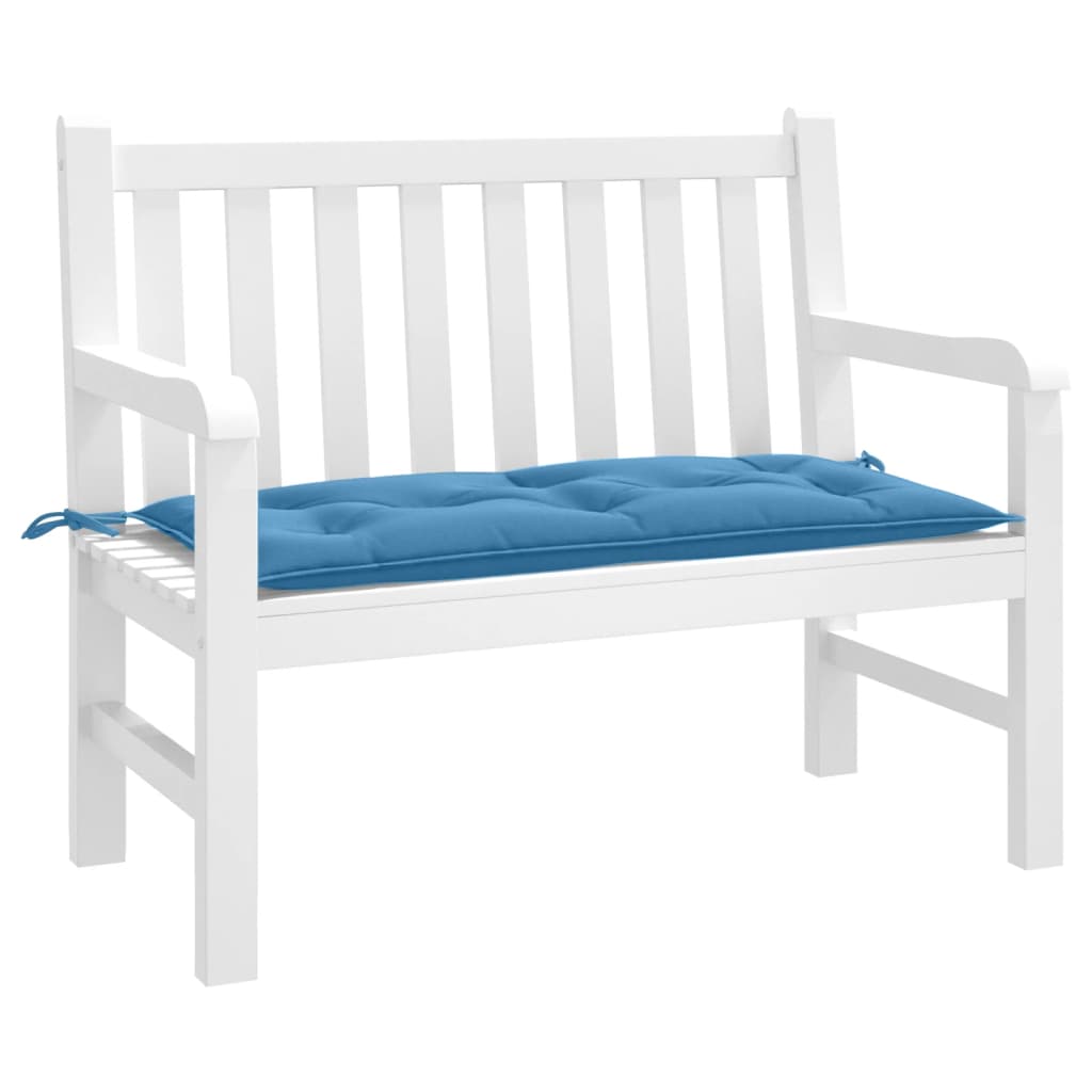 VidaXL havebænkpude 100x50x7 cm stof blandet blå
