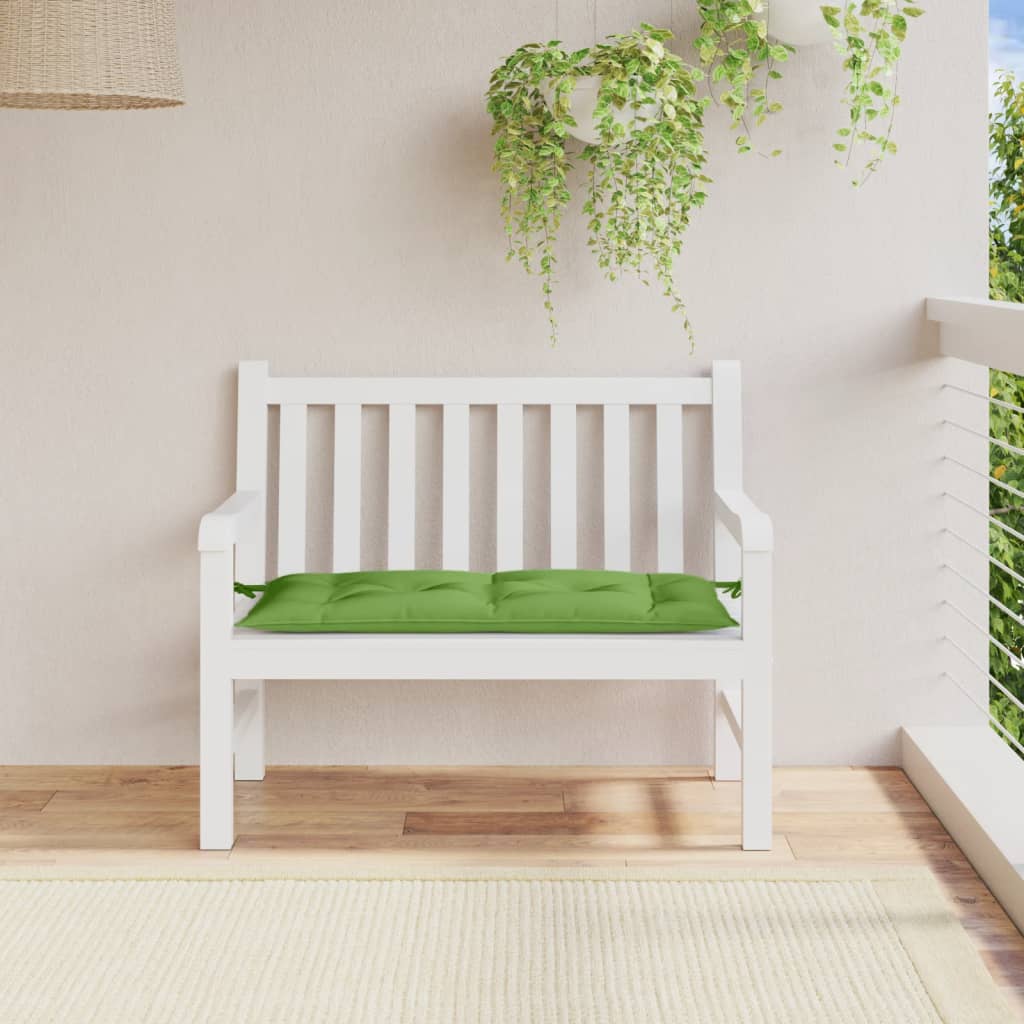 VidaXL havebænkpude 100x50x7 cm stof blandet grønt