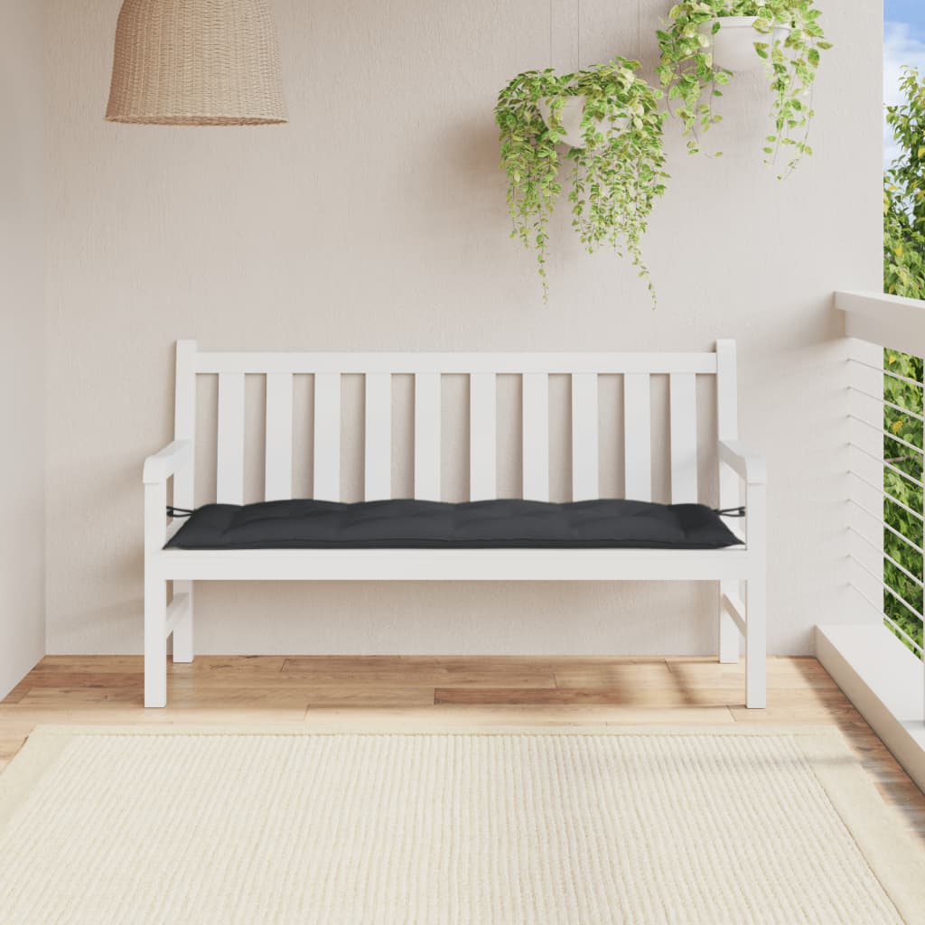 VidaXL havebænkhynde 150x50x7 cm stof, blandet antracit