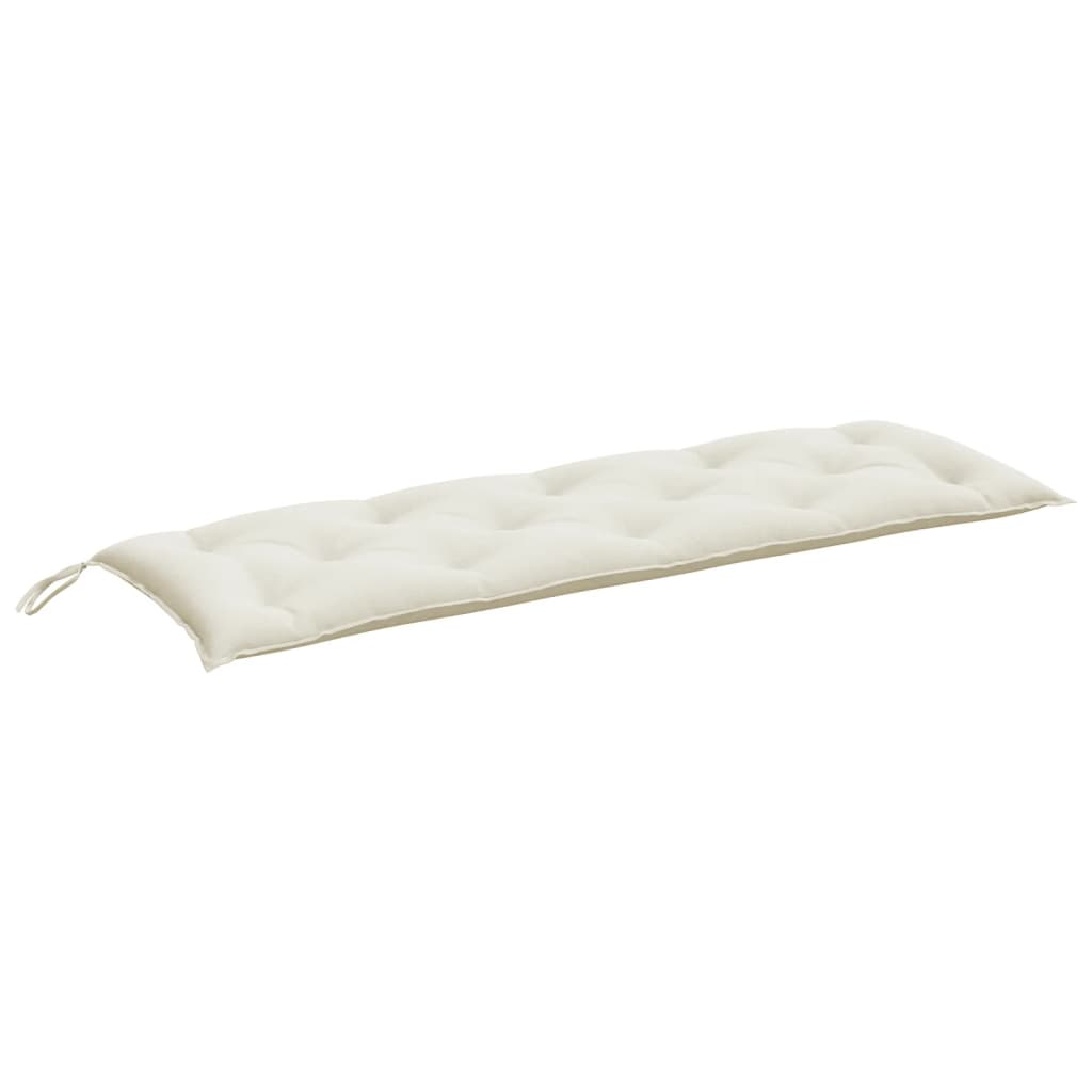 VidaXL havebænkpude 150x50x7 cm stof blandet creme