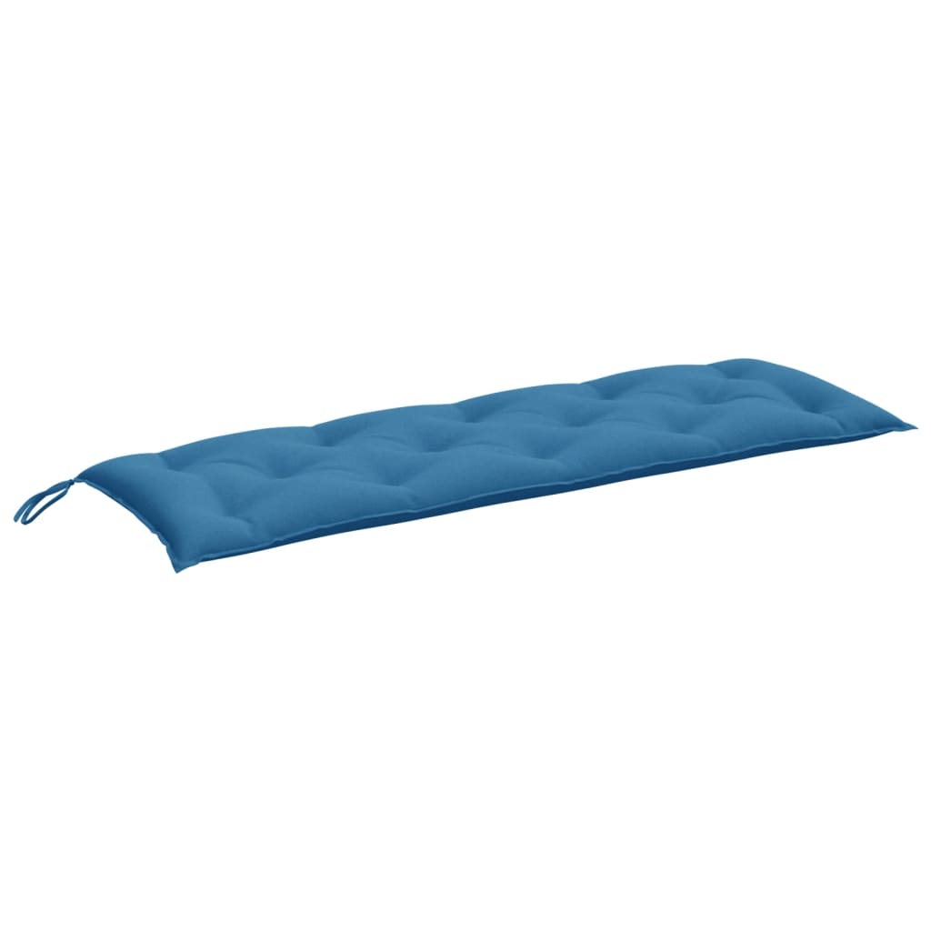 VidaXL havebænkpude 150x50x7 cm stof blandet blå