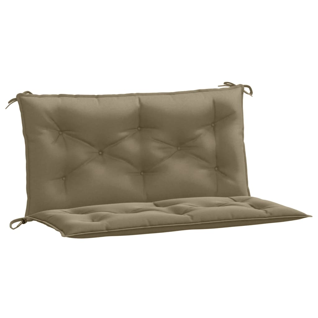 Vidaxx havebænkhynder 2 stk 100x50x7 cm stof meleret taupe