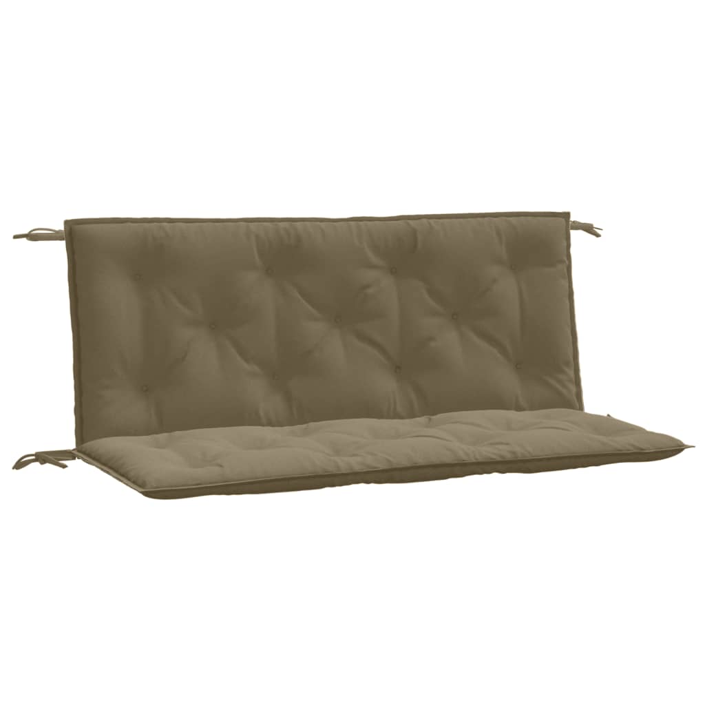 Vidaxx havebænkhynder 2 stk 120x50x7 cm stof meleret taupe