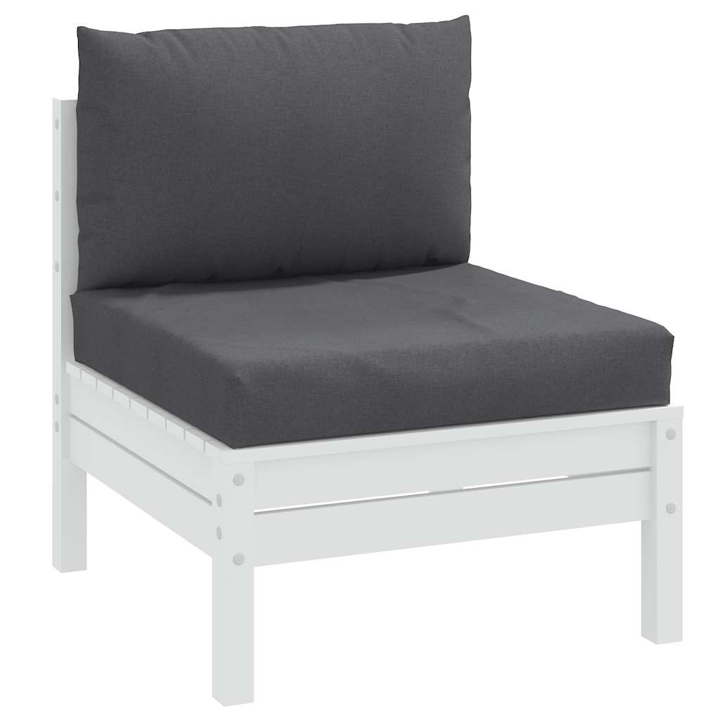 Vidaxl pallehynder 2 stk stof, blandet antracit