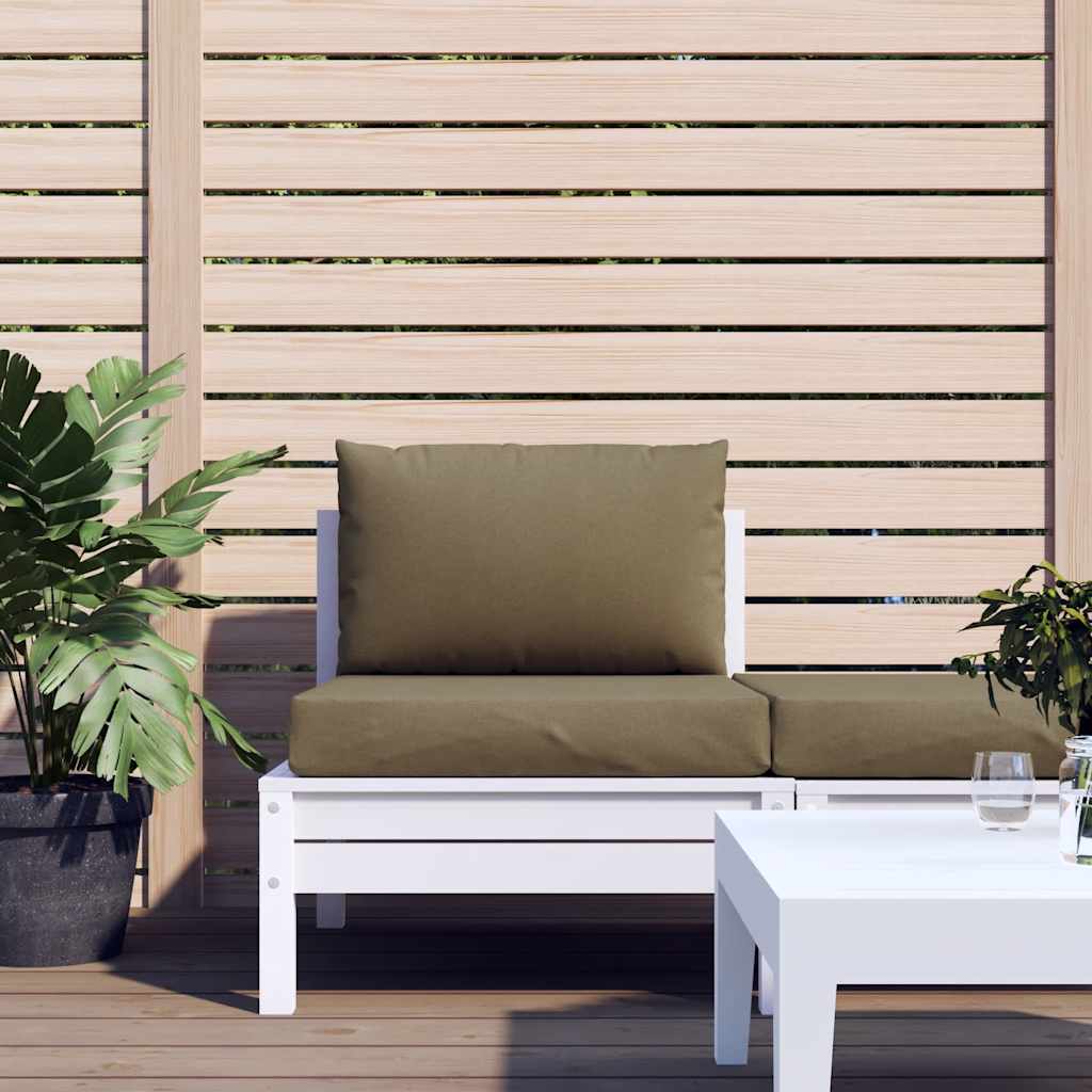 VidaXL pallehynder 2 stk stof melange taupe