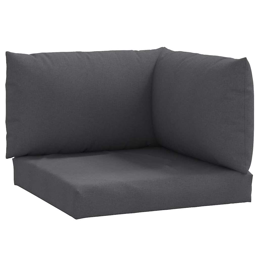 Vidaxl pallehynder 3 stk stof, blandet antracit