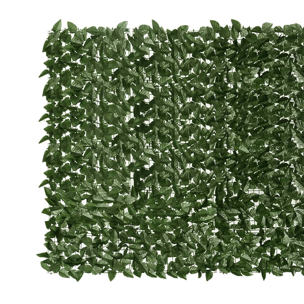 Vidaxxl altanskærm med mørkegrønne blade 300x150 cm