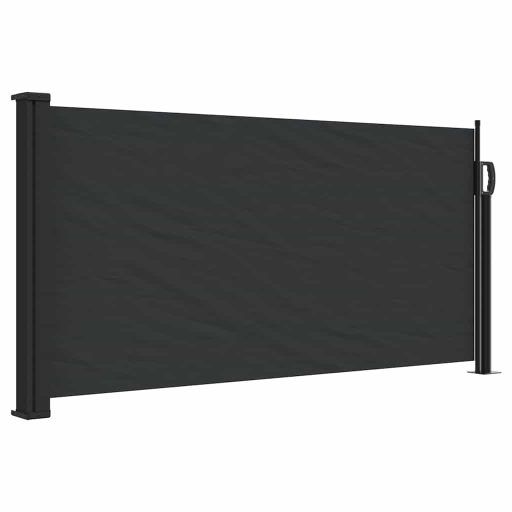 Vidaxx udtrækbar vindskærm 100x300 cm sort