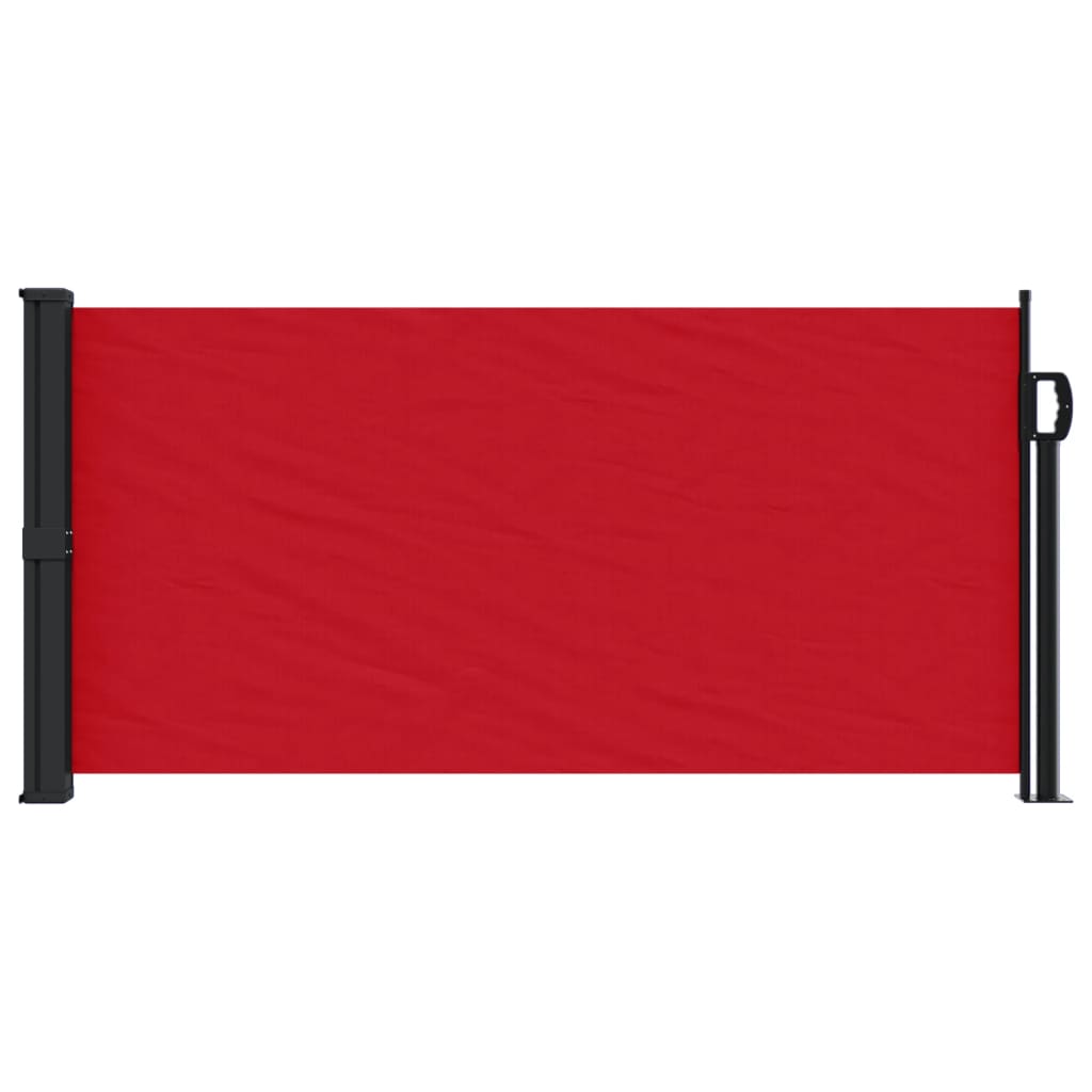 Vidaxx udtrækbar vindskærm 100x300 cm rød