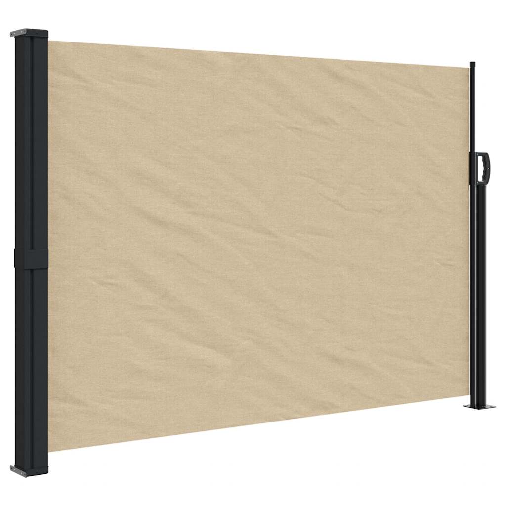 Vidaxx udtrækbar vindskærm 140x300 cm beige
