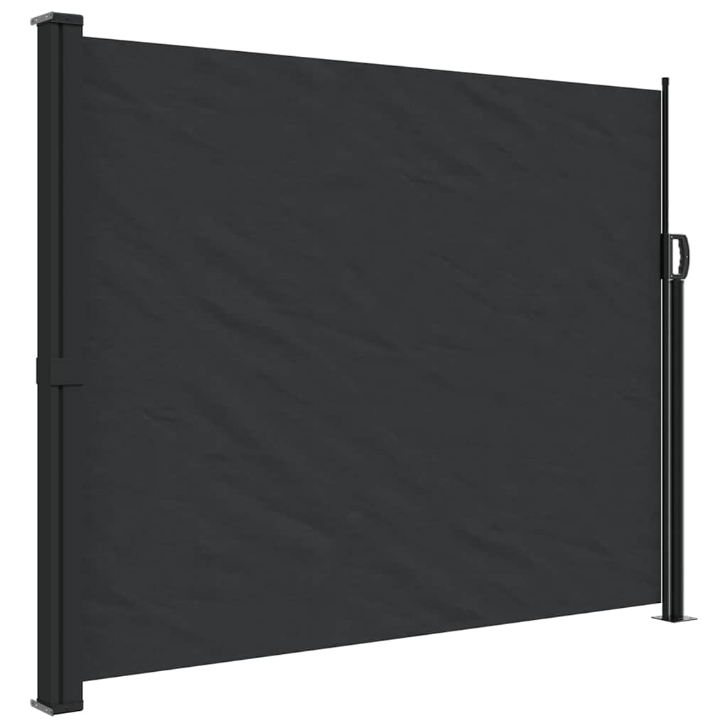 Vidaxx udtrækbar vindskærm 160x300 cm sort