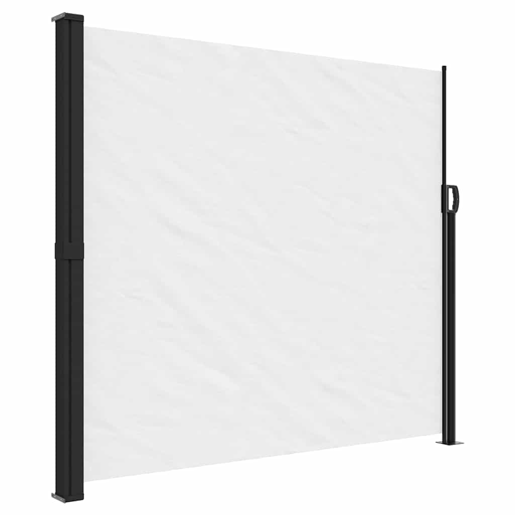 Vidaxx udtrækbar vindskærm 180x300 cm hvid