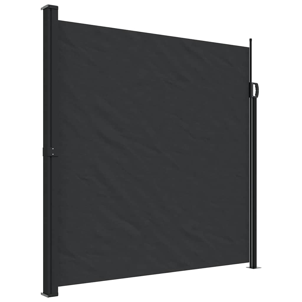 Vidaxx udtrækbar vindskærm 200x300 cm sort