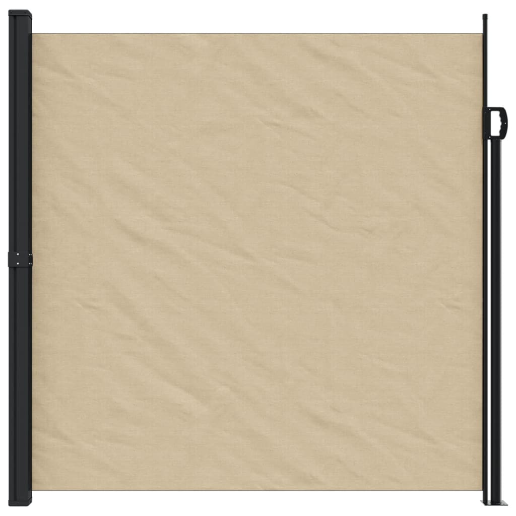 VidaXL Udtrækkelig vindskærm 200x300 cm beige