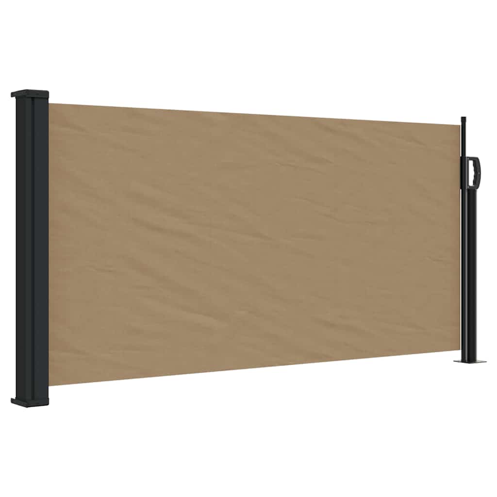 Vidaxl windscherm uittrekbaar 100x500 cm taupe