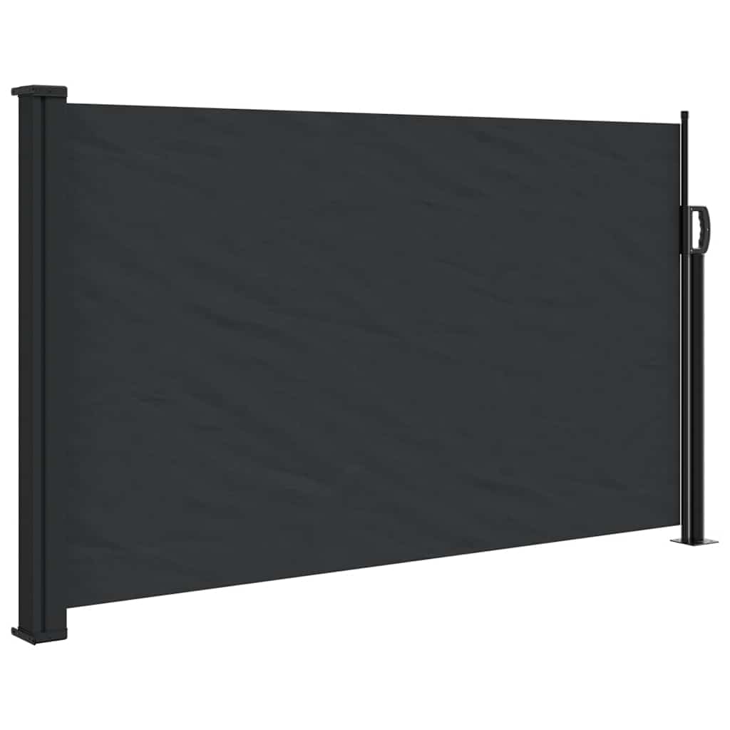 Vidaxx udtrækbar vindskærm 120x500 cm sort