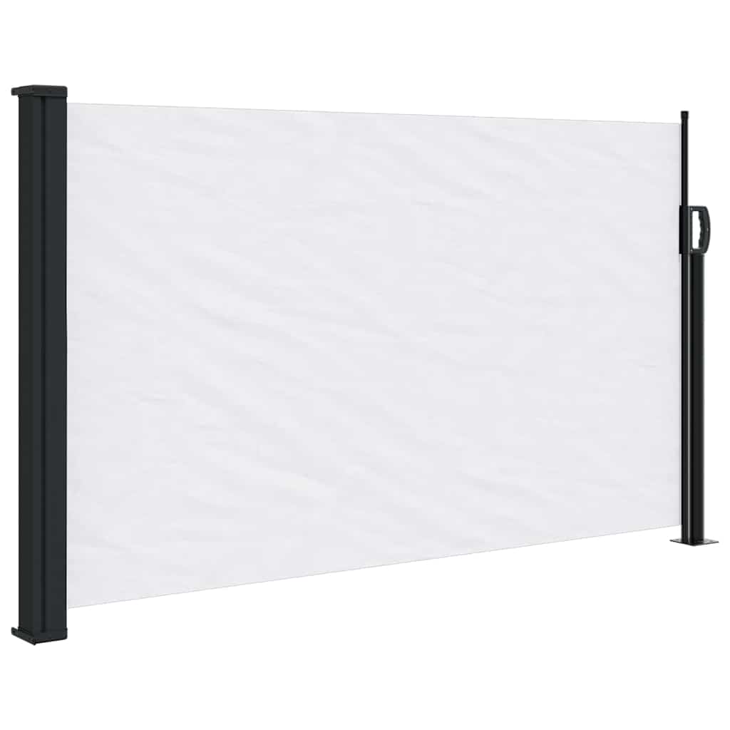 Vidaxx udtrækbar vindskærm 120x500 cm hvid