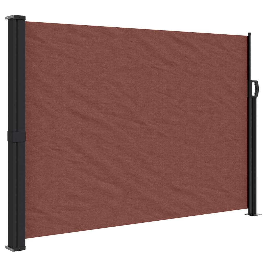 Vidaxx udtrækbar vindskærm 140x500 cm brun