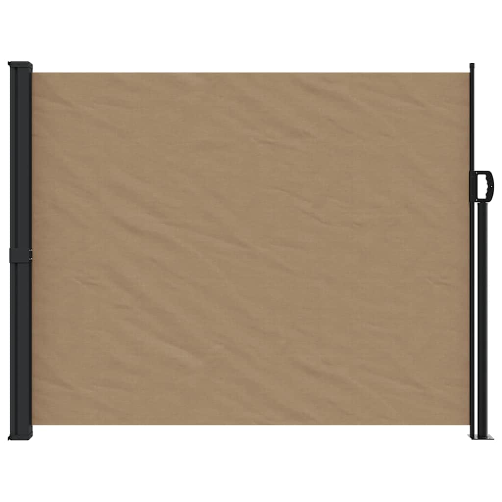 Vidaxx udtrækbar vindskærm 160x500 cm taupe