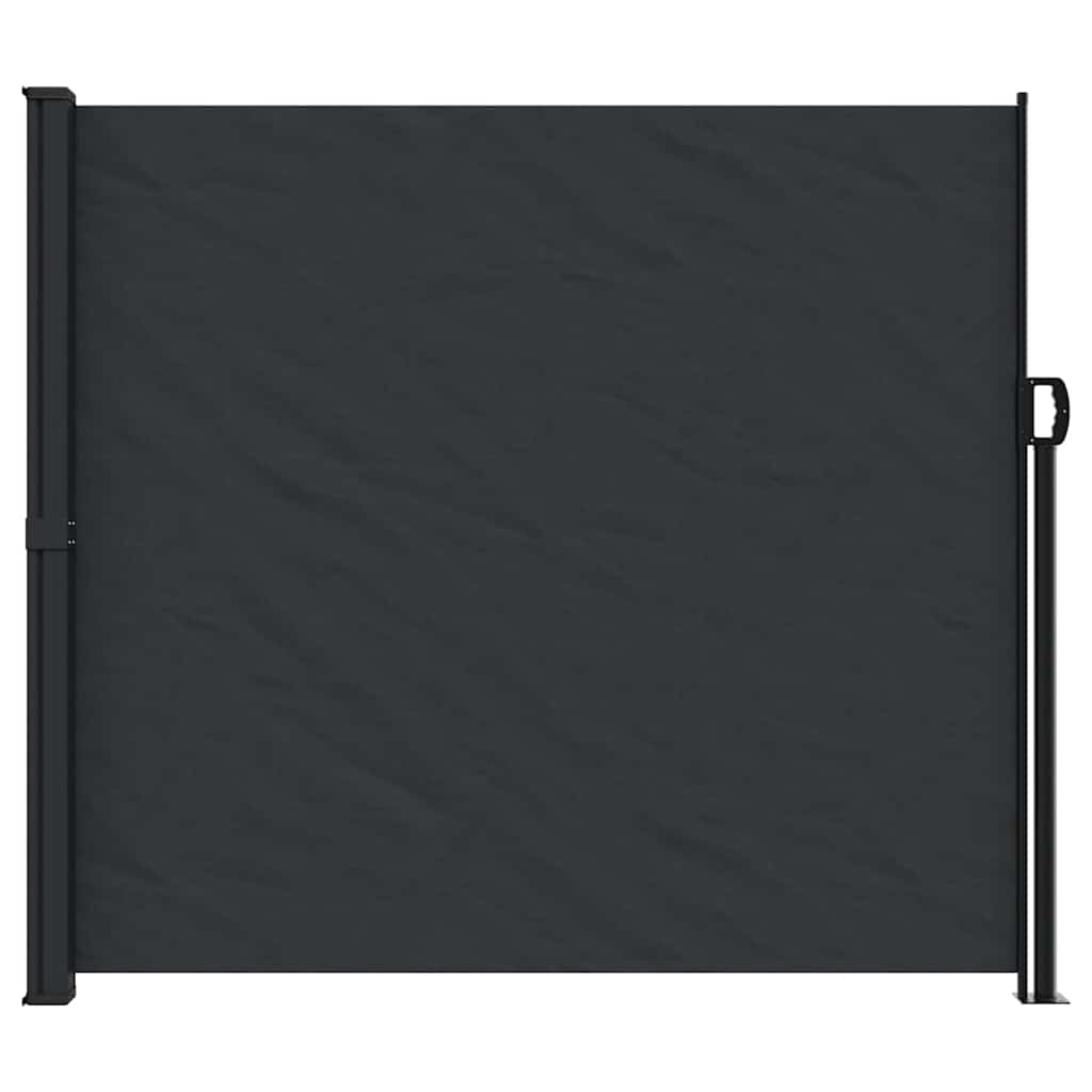 Vidaxx udtrækbar vindskærm 180x500 cm sort