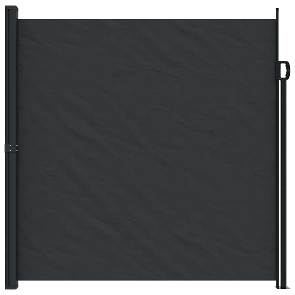 Vidaxx udtrækbar vindskærm 200x500 cm sort