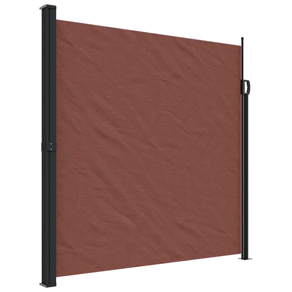 Vidaxx udtrækbar vindskærm 200x500 cm brun