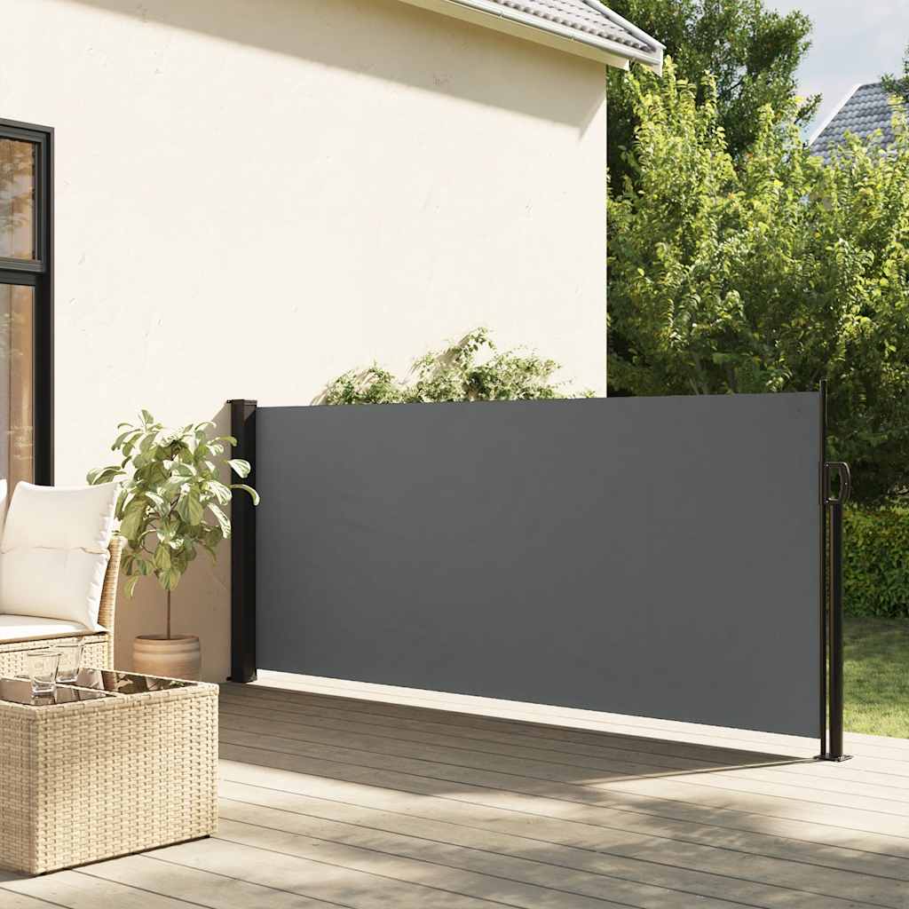 Vidaxx udtrækbart sidefortelt antracit 120x600 cm
