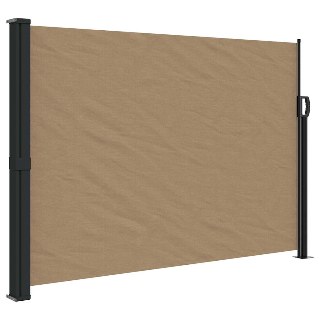 Vidaxx udtrækbar vindskærm 140x600 cm taupe