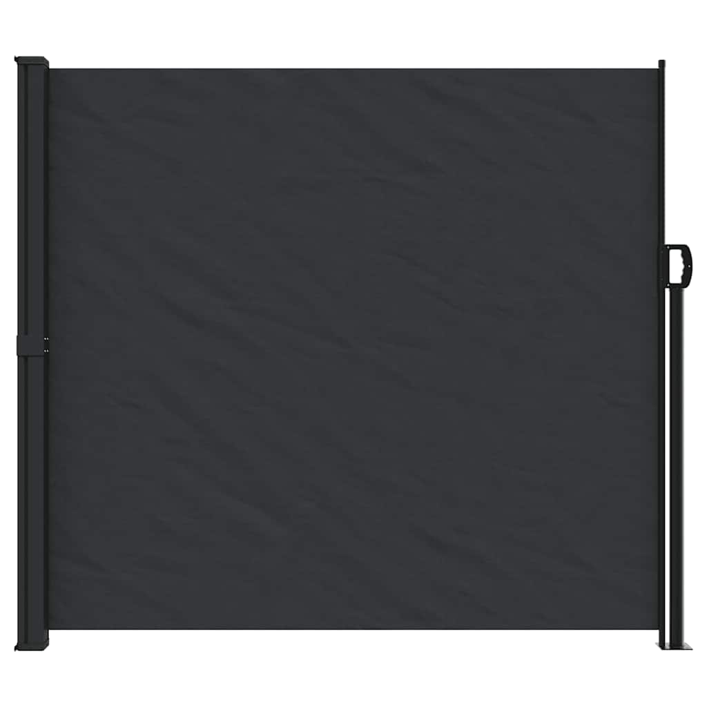 Vidaxx udtrækbar vindskærm 180x600 cm sort